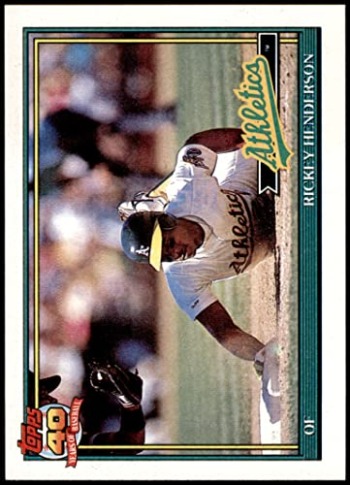 1991 Topps # 670 Rickey Henderson Oakland Athletics (Baseball Card) NM/MT Athletics | The Storepaperoomates Retail Market - Fast Affordable Shopping