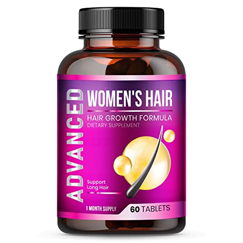 Hair Growth Vitamins For Women – Hair Vitamins For Hair Loss For Women .Regrow & Regrowth Hair Supplement With DHT Blocker,Biotin & Saw Palmetto For Women.Volumize,Thicker,Longer Hair.