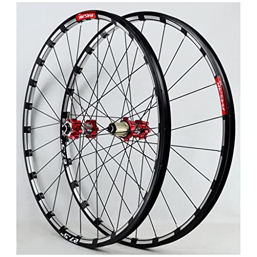 WHQWZ Mountain Bike Wheels 26 Inch 27.5”29er, Double Wall Aluminum Alloy 24 Holes Hybrid/MTB Rim Wheelset for 7 8 9 10 11 Speed Disc (Size : 26 INCH)