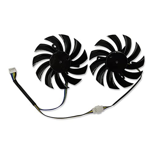 Cavabien 75MM PLD08010S12HH 0.35A Cooler Fan for MSI GeForce GTX 580/570/560/560Ti/480/465/460 GTX770 Video Card Cooling Fan（A Pair）