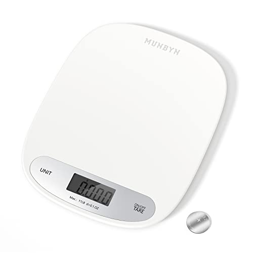 MUNBYN Digital Shipping Scale, Accurate 11lb/0.1oz Portable Small Postal Scale, ML Unit/Tare Function, Scale for Packages, Small Business, Handmade, Liquids, Jewelry, and Boutique