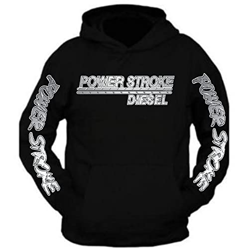 Powerstroke Silver Metal Power Hoodie Ford Power Stroke Hoodie S-3XL (M)