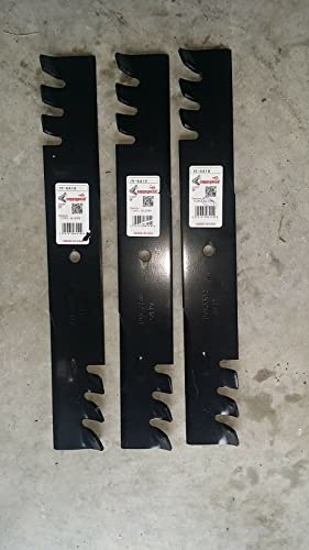 Aftermarket Replacement Set of 3 Blades Compatible with 52″ Toro High Lift Mulching Blades, Codes 56-2390, 105-7779