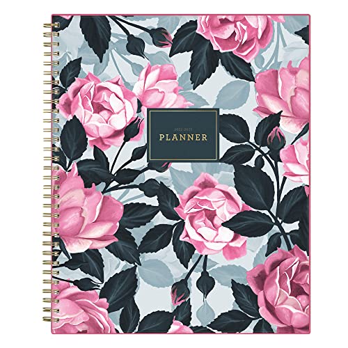 Blue Sky 2022-2023 Academic Year Weekly & Monthly Planner, 8.5″ x 11″, Frosted Flexible Cover, Wirebound, Roosevelt Pink (128691-A23)
