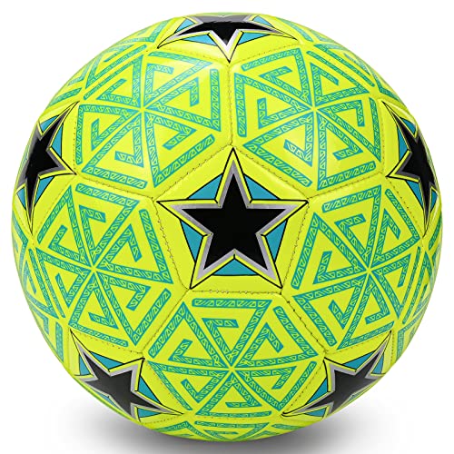 BYAOSUN Kids Soccer Ball Size 3, Premium TPU Toddler Soccer Balls Interactive Indoor Outdoor Sports Toys for Kid Children Boys Girls Teenager Schoolboys Birthday Gifts