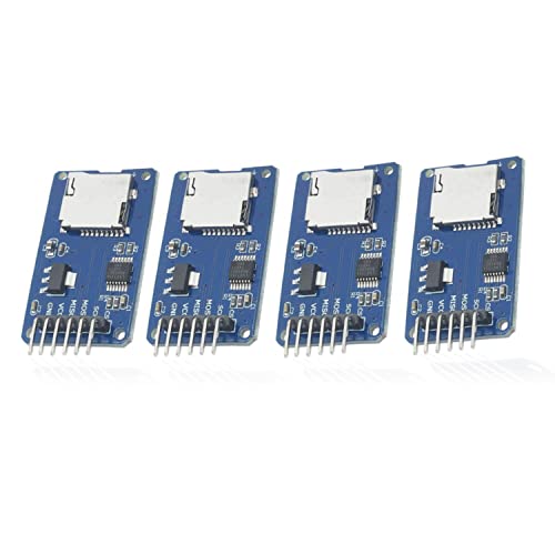 Micro SD Card Adater Reader Write Module SPI 6Pin Interface Driver Module Memory Conversion Adapter for Arduino UNO PI R3 (4PCS)