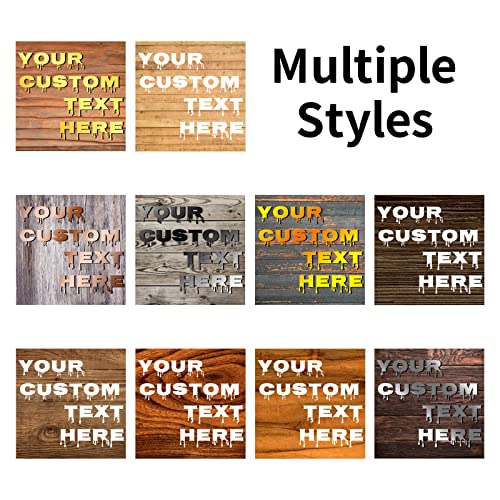 Customizable Square Retro Wooden Sign Or Metal Sign Personalized Rustic Sign For Man Cave Garden Home Bar Cafe Decor, multi | The Storepaperoomates Retail Market - Fast Affordable Shopping