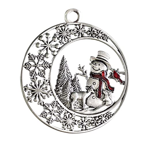 Solid Pewter Christmas Tree Ornament – Christmas Decorations, Hanging Metal Ornament Xmas Gifts for Family, Lovers, Friends | The Storepaperoomates Retail Market - Fast Affordable Shopping
