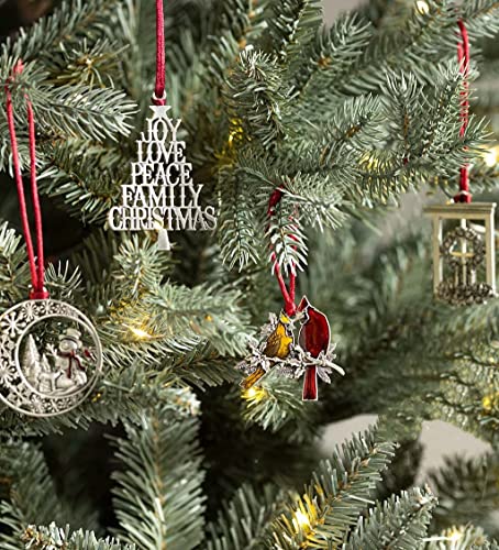 Solid Pewter Christmas Tree Ornament – Christmas Decorations, Hanging Metal Ornament Xmas Gifts for Family, Lovers, Friends | The Storepaperoomates Retail Market - Fast Affordable Shopping