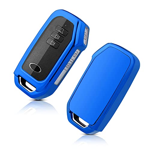 LFOTPP Key Fob Cover for 2022+ K*ia EV6 Accessories TPU Case Remote Holder Skin Protector Keyless Entry Sleeve 7 Buttons Blue