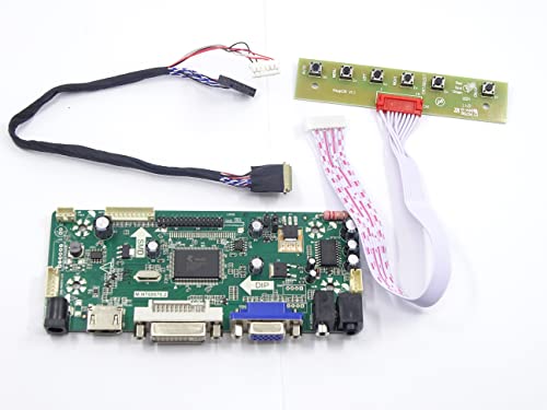 xiongbiao NT68676(HDMI DVI VGA LCD LED) Controller Board Monitor Kit for LP145WH1(TL)(A1) 1366×768 Work for Arcade1Up Machine Modification