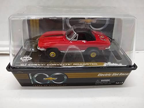 Auto World SC236 100 Years 1967 Corvette Roadster HO Scale Electric Slot Car – Red