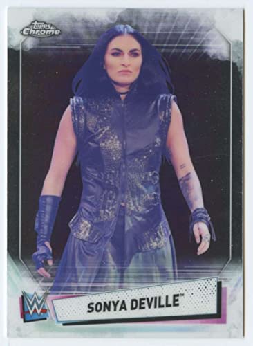 2021 Topps Chrome WWE #71 Sonya Deville Official World Wrestling Entertainment Trading Card in Raw (NM or Better) Condition