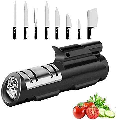 Dongng Knives Sharpener, Kitchen Professional 4 in 1 Blade Sharpening Tool, Tungsten Steel/Diamond, Polish & Grind Out A Sharp & Bling Knife, Chef’s Best Choice Non-slip and portable