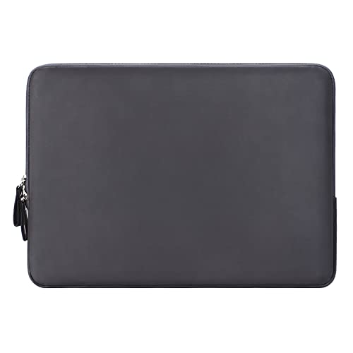 MOSISO Laptop Sleeve Bag Compatible with MacBook Pro 16 inch 2023-2021 M2 A2780 A2485 M1/2019-2020 A2141/Pro Retina 15 A1398, 15-15.6 inch Notebook, PU Leather Padded Bag Waterproof Case, Space Gray | The Storepaperoomates Retail Market - Fast Affordable Shopping