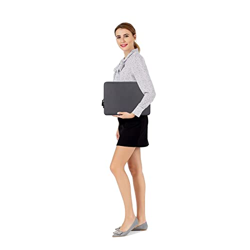 MOSISO Laptop Sleeve Bag Compatible with MacBook Pro 16 inch 2023-2021 M2 A2780 A2485 M1/2019-2020 A2141/Pro Retina 15 A1398, 15-15.6 inch Notebook, PU Leather Padded Bag Waterproof Case, Space Gray | The Storepaperoomates Retail Market - Fast Affordable Shopping