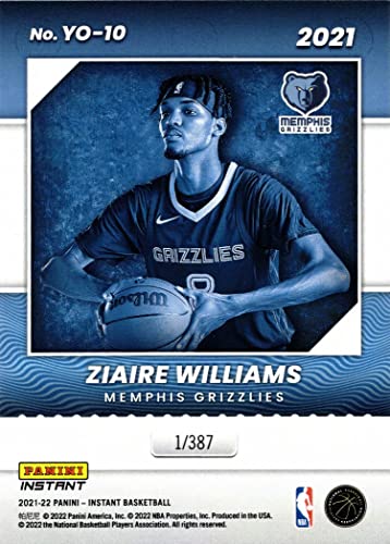 2021-22 Panini Instant Year One Basketball #YO-10 Ziaire Williams Rookie Card Grizzlies – Only 387 made! | The Storepaperoomates Retail Market - Fast Affordable Shopping