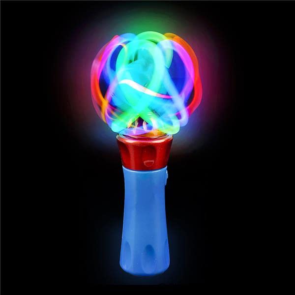 Spinning Light Up Toys – Set of 2 Spinner Wand Sensory Toys For Kids | Magic Spinning Light Wand and Spinning LED Orbiter Wand | Gift or Party Favor For Children with Autism, Toddler, Boys, Girls | The Storepaperoomates Retail Market - Fast Affordable Shopping