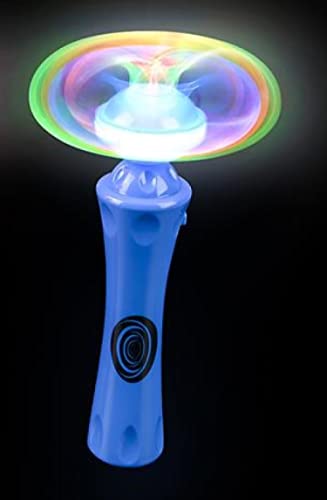Spinning Light Up Toys – Set of 2 Spinner Wand Sensory Toys For Kids | Magic Spinning Light Wand and Spinning LED Orbiter Wand | Gift or Party Favor For Children with Autism, Toddler, Boys, Girls | The Storepaperoomates Retail Market - Fast Affordable Shopping