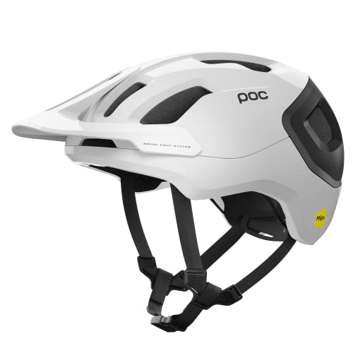 POC Axion Race MIPS Cycling Helmet Hydrogen White/Uranium Black Matt MED