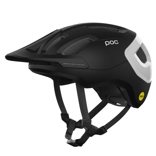 POC Axion Race MIPS Cycling Helmet Uranium Black Matt/Hydrogen White MED