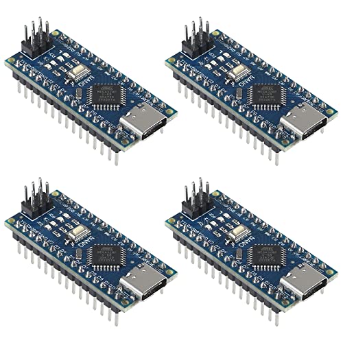 AITIAO 4Pcs for Nano V3.0 ATMEGA328P Module CH340C Chip 5V 16MHz Without USB Cable, Type-C Connection Compatible with Nano V3.0