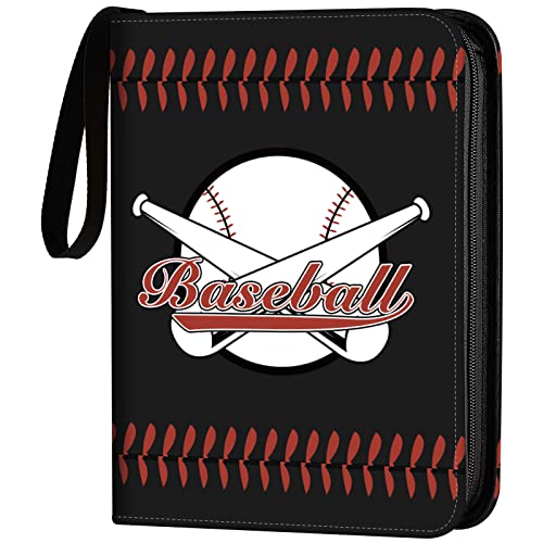 ANNOR Baseball Card Binder, 9-Pocket Trading Card Binder, Fits 720 Cards with 40 Removable Sleeves, 3 Ring Album for Card Collection Storage