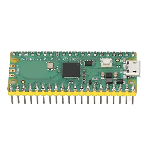 Microcontroller Development Board, Advanced Chip for RPI Development Board Dual Core Processor for Computer(Raspberry Pi pico (with soldered headers))