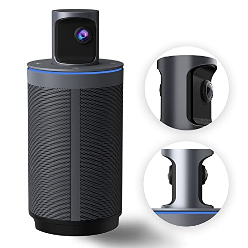 NexiGo Meeting 360 (Gen 2), 8K Captured AI-Powered Framing & Speaker Tracking, Plug & Play, 1080p HD 360-Degree Smart Video Conference Camera, 8 Noise-Cancelling Microphones