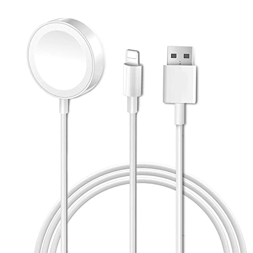 Watch Charger 2 in 1 Portable Charging Cable Compatible with Apple iwatch Series SE/8/7/6/5/4/3/2/1 and Compatible with iPhone 14/13/12/11/11Pro/11 Max/X/XR/XS Max&Pad Series (3.3ft/1M)