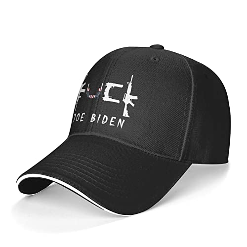 F-Uck Biden Hat Adult Adjustable Mountaineering Classic Washed Casquette Cap Hat for Outdoor Black