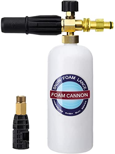 MATCEE Foam Cannon for Sun Joe SPX Series Pressure Washer Adjustable Snow Foam Lance Power Washer Gun Jet Wash Brass Quick Connector Foam Blaster 0.22 Gallon Bottle | The Storepaperoomates Retail Market - Fast Affordable Shopping