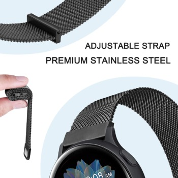 Amzpas Metal Bands for Samsung Galaxy Watch 4 Band 40mm 44mm, Samsung Galaxy Watch 4 Classic Band 42mm 46mm,20mm Stainless Steel Replacement Strap for Galaxy Watch 4 Women Men | The Storepaperoomates Retail Market - Fast Affordable Shopping