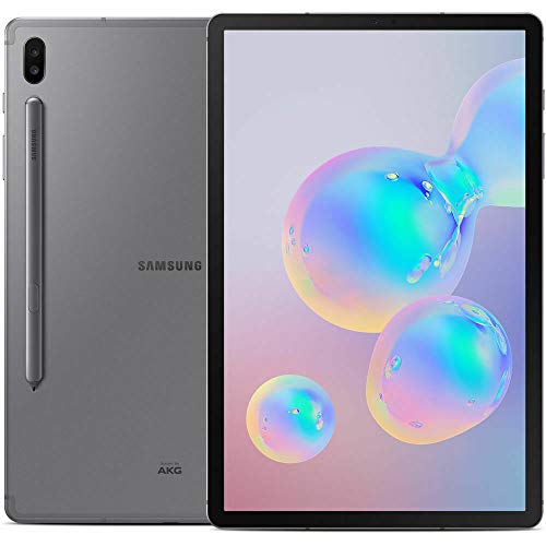 SAMSUNG Galaxy Tab S6 10.5″, 128GB (WiFi + 4G LTE T-Mobile Locked) Android Tablet Mountain Grey – SM-T867U (Renewed) (with S-Pen)