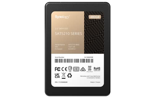 Synology 2.5″ SATA SSD SAT5210 480GB (SAT5210-480G)