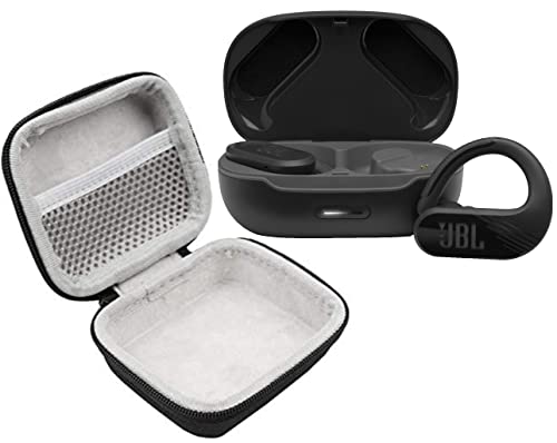 JBL Endurance Peak II Waterproof True Wireless in-Ear Sport Headphones Bundle with Carrying Case (Black)