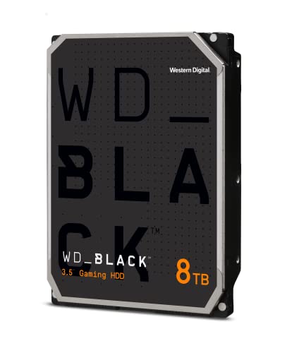 WD_BLACK 8TB Gaming Internal Hard Drive HDD – 7200 RPM, SATA 6 Gb/s, 128 MB Cache, 3.5″ – WD8002FZWX