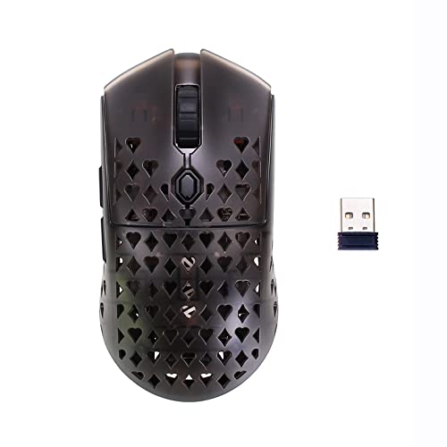 Vancer Gretxa Wireless Ultralight Gaming Mouse Wookong Edition – 3370 Sensor – PTFE – 19000 DPI – 69g (Translucent Black)