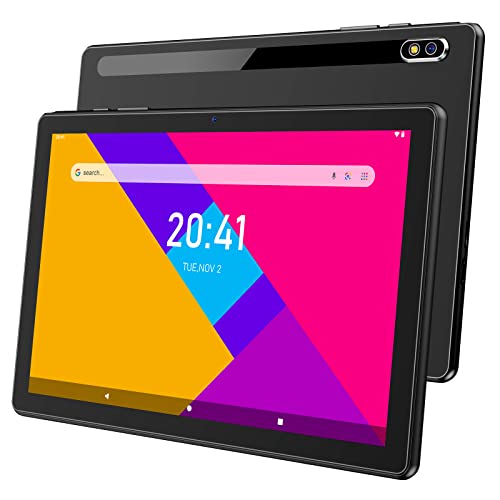 NINTAUS Android Tablet 10 inch with Quad-Core Processor, 32GB Computer Tablets with Android 10.0 OS, 6000mAh Battery,Bluetooth, 1280×800 HD IPS Screen