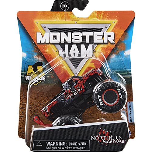 Monster Jam 2021 Spin Master 1:64 Diecast Monster Truck with Wheelie Bar: Legacy Trucks Northern Nightmare