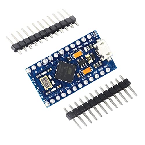 Naisicore Atmega32U4 5V 16MHz Development Board IDE Microcontroller Compatible with Pro Micro with Pin Header Pro Micro Atmega32U4 5V 16MHz Module Board