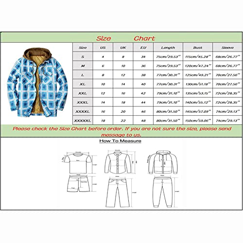 Plaid Shirts for Men,Men’s Casual Woolen Long Sleeve Button Down Plaid Shacket Shirt Jacket Tops Navy Plaid Shirt Men | The Storepaperoomates Retail Market - Fast Affordable Shopping