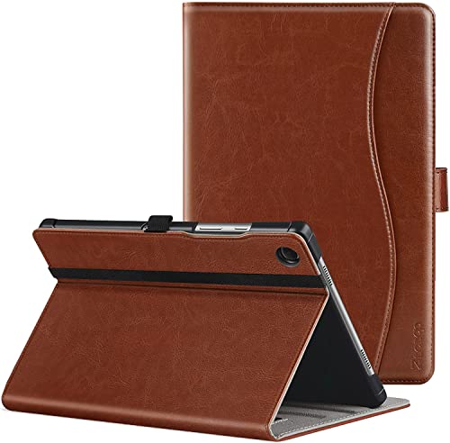 ZtotopCases for Samsung Galaxy Tab A8 10.5 Case 2022, Premium PU Leather Case with Auto Wake & Sleep, Front Pocket & Multiple Viewing Angles for Samsung Tab A8 10.5 Inch Tablet SM-X200/X205/X207-Brown