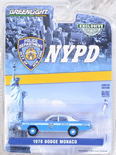 Greenlight 1:64 1978 Dodg&e Monaco – New York City Police Dept (NYPD) (Hobby Exclusive) 30292 [Shipping from Canada]