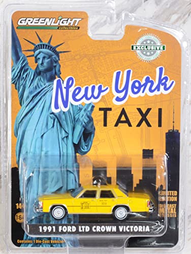 GreenLight 1:64 1991 Ford LTD Crown Victoria – NYC Taxi (Hobby Exclusive) 30290 [Shipping from Canada]
