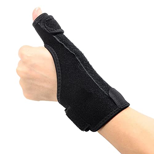 Cinlitek Thumb Splint Spica Brace|Provides Support to Wrist & Thumb|Guards Left or Right Hand|For Fracture Arthritis Tenosynovitis & Carpal Tunnel Syndrome|Adjustable for Left or Right Hand