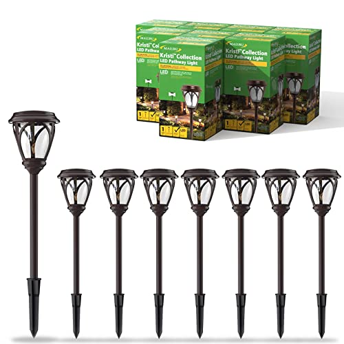 Malibu Kristi Collection LED Low Voltage Outdoor Garden Light Landscape Lighting Pathway Light 0.8W for Lawn, Patio, Yard, Walkway, Driveway 8PK 8422-3103-08