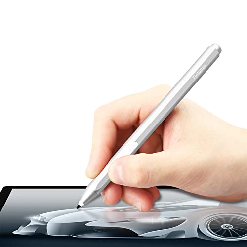 Pen for Surface – Stylus Pen for Microsoft Surface Pro 9/8/X/7/6/5/4/3/Surface 3/go/go 2/go 3/Book/Laptop/Studio – Palm Rejection Pencil for Windows, HP, ASUS – Silver