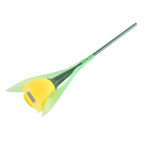 KSHQU Light Lantern Light Lawn Solar Simulation Outdoor Garden LED Home Decor (Yellow)