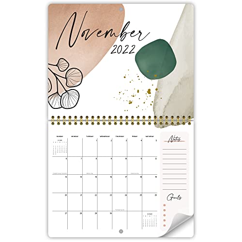 Aesthetic Wall Calendar in Abstract Art Design – Runs from March 2022 Until September 2023 – The Perfect Monthly Calendar for Easy Planning